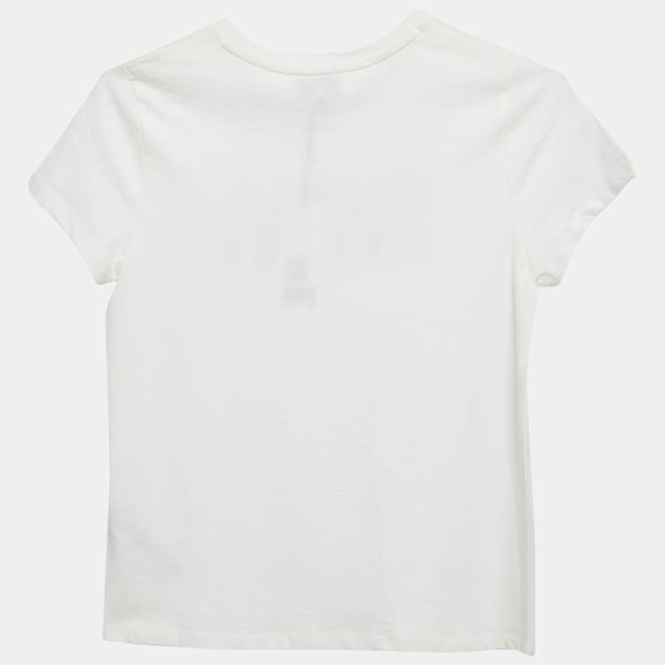 Pre Owned Sonia Rykiel Kids White Printed Jersey T-Shirt 12 Yrs 