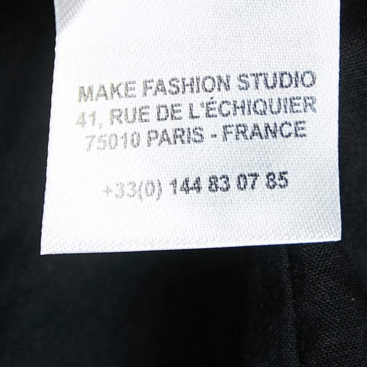 Pre Owned Sonia Rykiel Black Star Print Tulle Ruffled Long Dress 14 Yrs