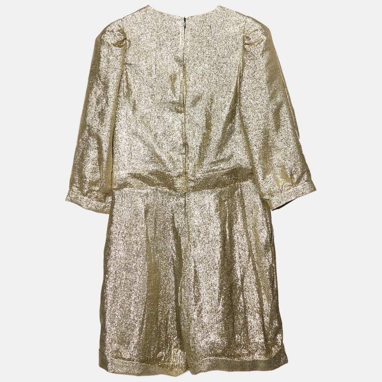 Pre Owned Stella McCartney Kids Metallic Lamé Elisa Jumpsuit 12 Yrs