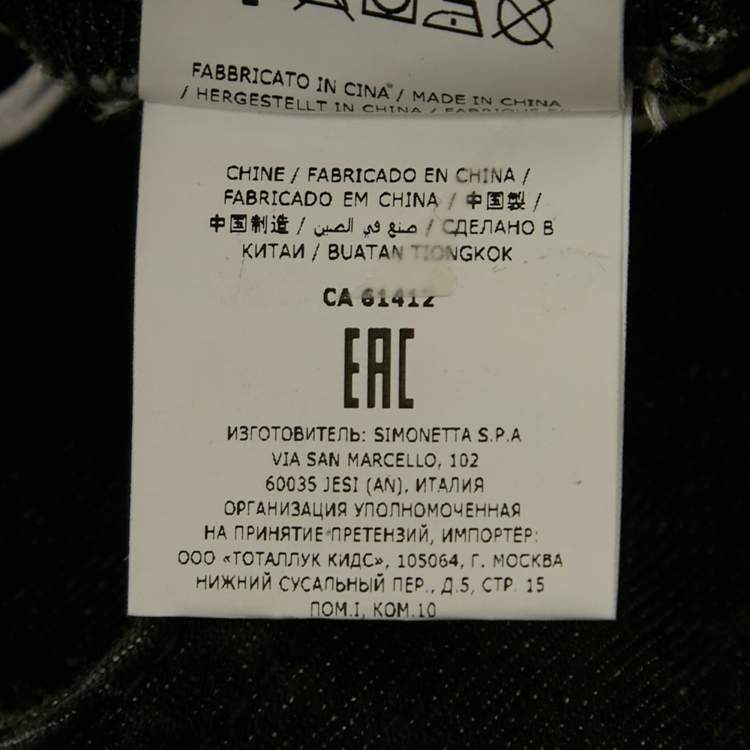 Pre Owned Stella McCartney Kids Black Denim Jumpsuit 3 Yrs