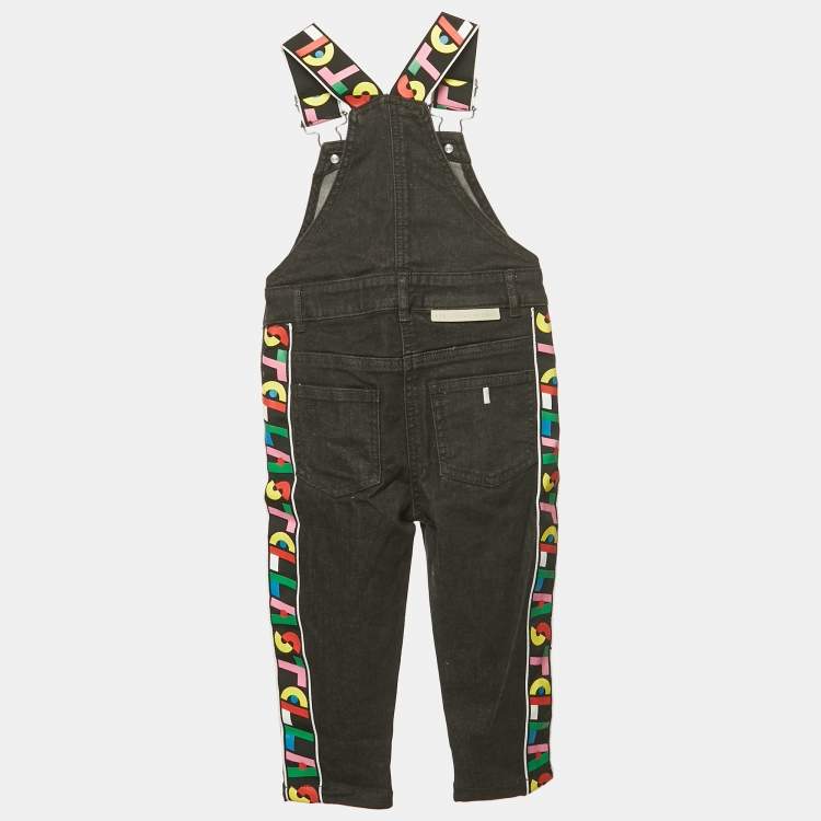Pre Owned Stella McCartney Kids Black Denim Jumpsuit 3 Yrs