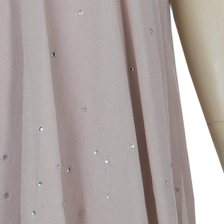 Pre Owned Stella McCartney Kids Beige Crystal Studded Dress 5 Yrs