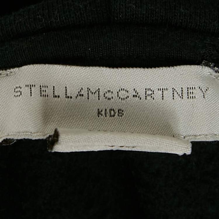 Pre Owned Stella McCartney Navy Blue Cotton Knit Hooded Jacket 12 Yrs 