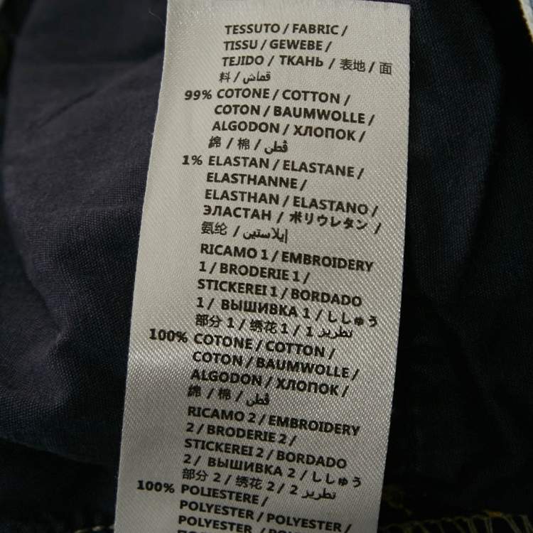 Pre Owned Stella McCartney Blue Denim Applique Detail Jeans 10 Yrs Waist 24"