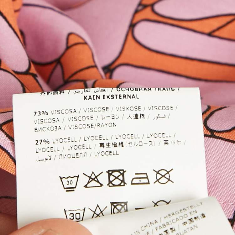 Pre Owned Stella McCartney Kids Pink Logo Printed Viscose Blend Short Dress 12 Yrs 