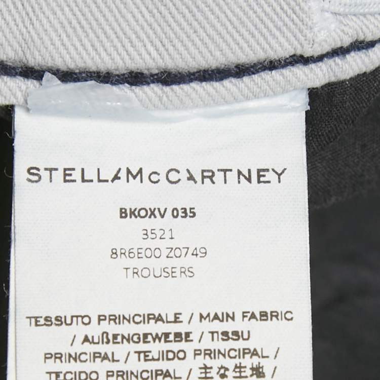 Pre Owned Stella McCartney Kids Blue Star Print Denim Jeans 10 Yrs