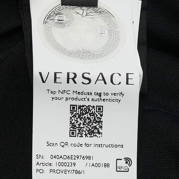 Pre Owned Versace Kids Black Medusa Print Jersey T-Shirt 5 Yrs 