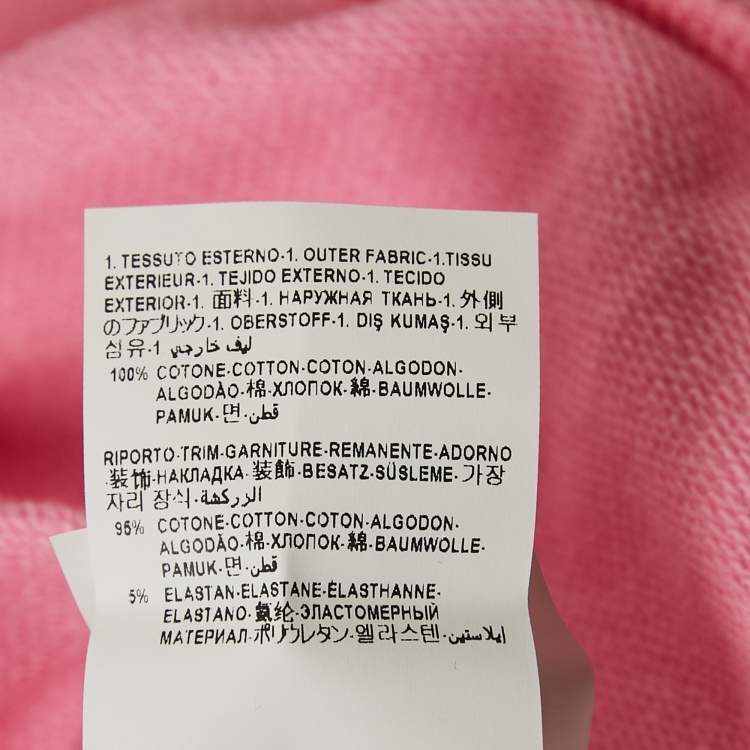 Pre Owned Versace Kids Pink Logo Print Cotton Crewneck Sweatshirt 10 Yrs