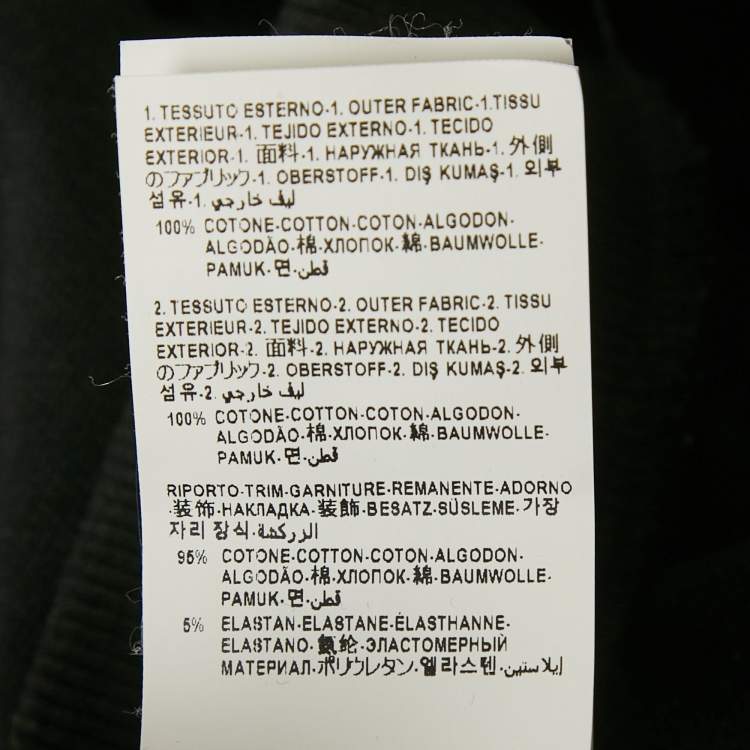 Pre Owned Versace Kids Black Side Print Cotton Jogger Pants 10Yrs