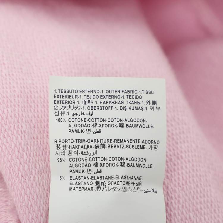 Pre Owned Versace Pink Knit Embellished Medusa Sweatshirt 14 Years