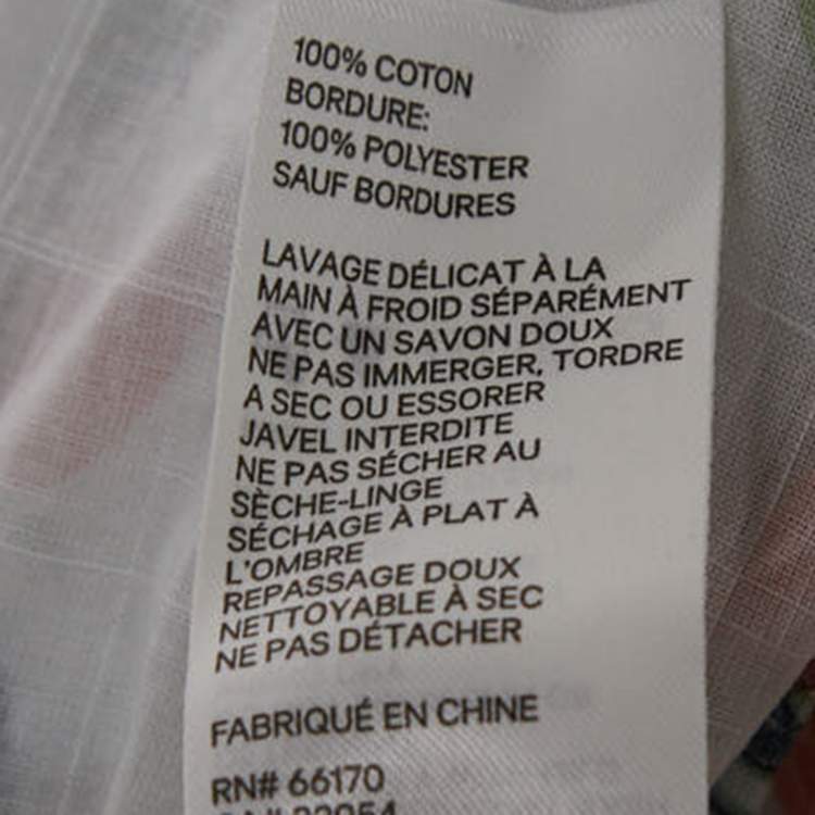 Pre Owned Zimmermann White Floral Printed Cotton Dress (10 Yrs)