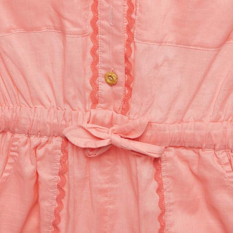 Pre Owned Zimmermann Pink Cotton Playsuit (10 Yrs)