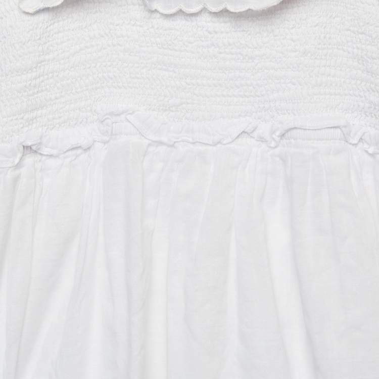 Pre Owned Zimmermann White Embroidered Cotton Dress (10 Yrs)