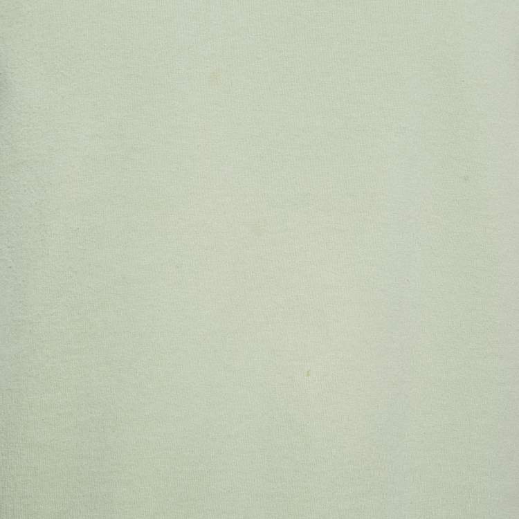 Pre Owned A Bathing Ape Green Cotton Crew Neck T-Shirt M