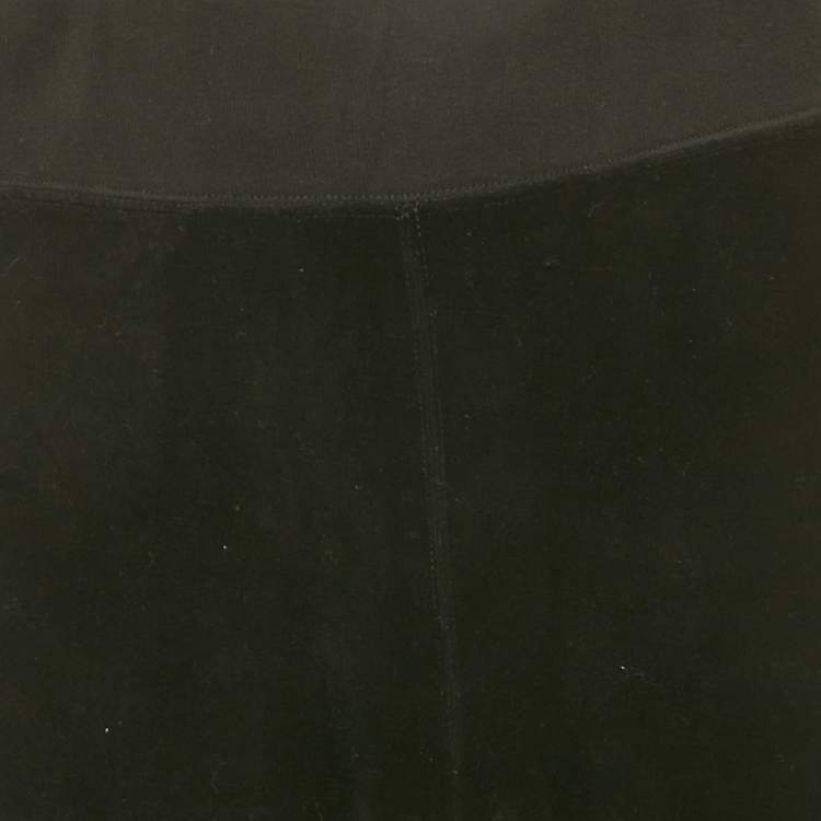 Pre Owned A Bathing Ape Black Velvet 93 Applique Sweatpants L 