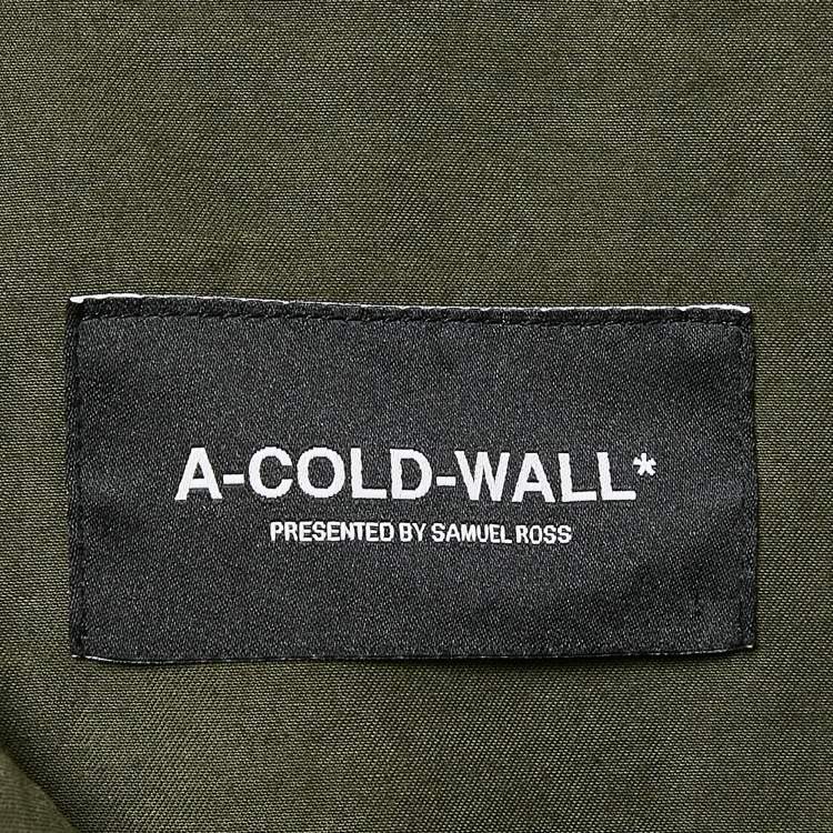 Pre Owned A Cold Wall Military Green Cotton Cargo Shirt M