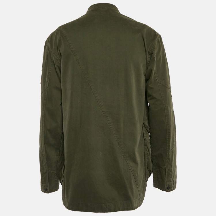 Pre Owned A Cold Wall Military Green Cotton Cargo Shirt M