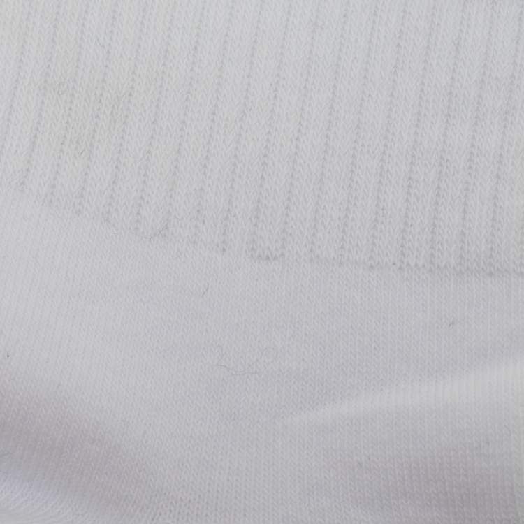 مملوكة مسبقًا Off White White Split Logo Cotton Socks One Size