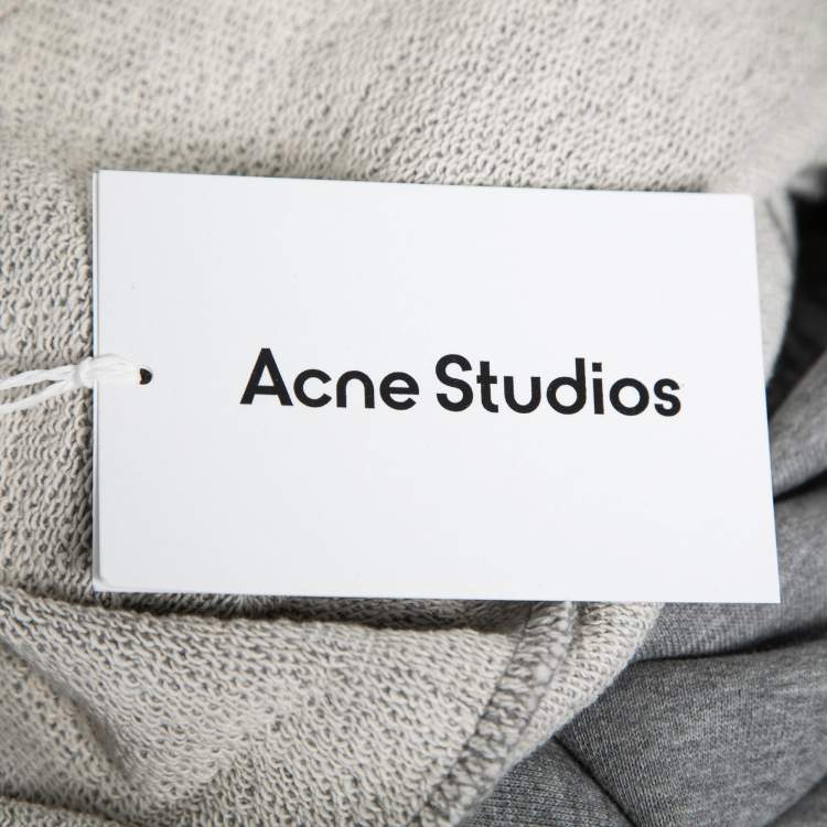 Pre Owned Acne Studios Grey Cotton Sweatpants L