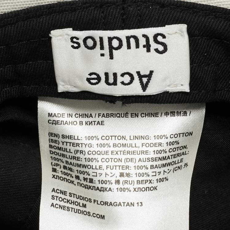 Pre Owned Acne Studio Beige Bucket Hat Size 59CM