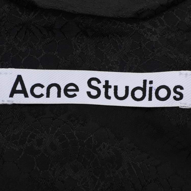 Pre Owned Acne Studios Grey Wool Blend Boxy Jacket M