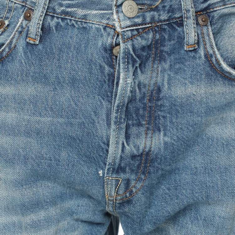Pre Owned Acne Studios Faded Blue Denim Jeans L
