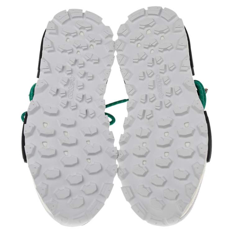 Pre Owned Pharrell Williams x Adidas White Fabric Human Body NMD Sneakers Size 40.5