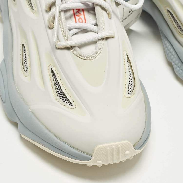 Pre Owned Adidas Size 41.5 Grey Synthetic Leather Ozweego Celox Dash Lace Up Sneakers