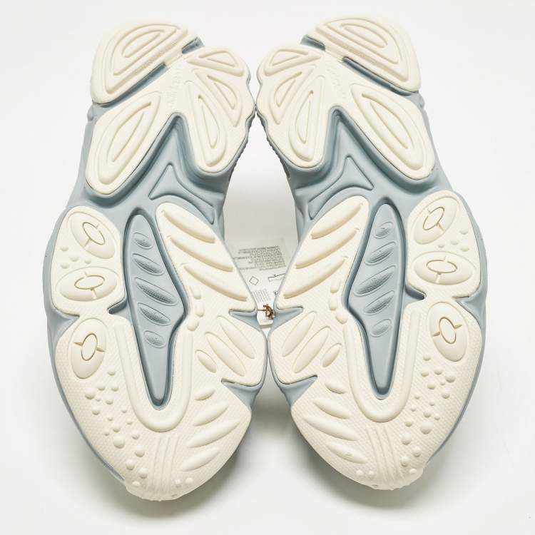 Pre Owned Adidas Size 41.5 Grey Synthetic Leather Ozweego Celox Dash Lace Up Sneakers