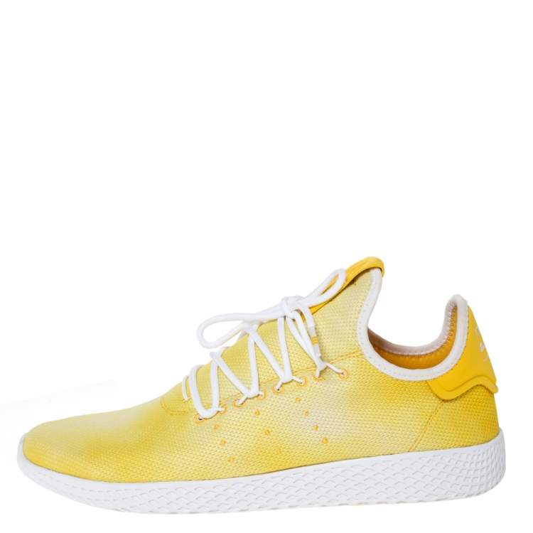 Pharrell Williams x Adidas Holi Yellow Cotton Knit PW Tennis Hu Sneakers Size Adidas |