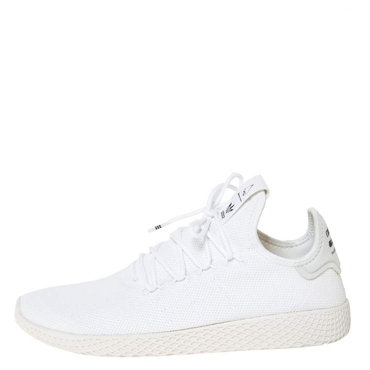 adidas Originals Pharrell Williams Tennis Hu Sneakers In White And