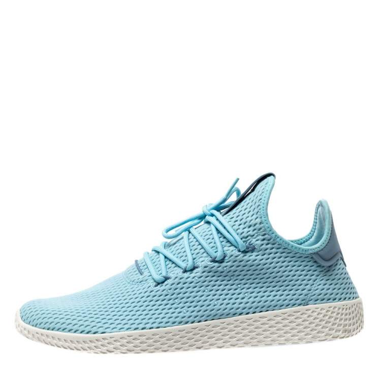 adidas Originals Pharrell Williams Tennis HU Shoes in Blue Knit