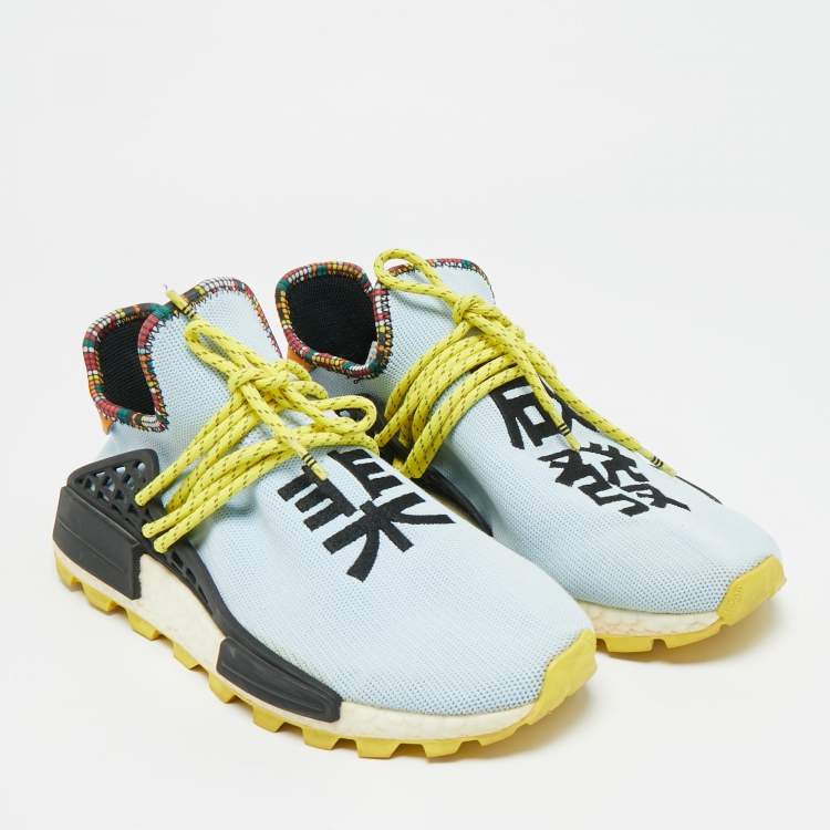 Pre Owned حذاء رياضي فاريل وأديداس هيومان ريس أحمر مقاس 42