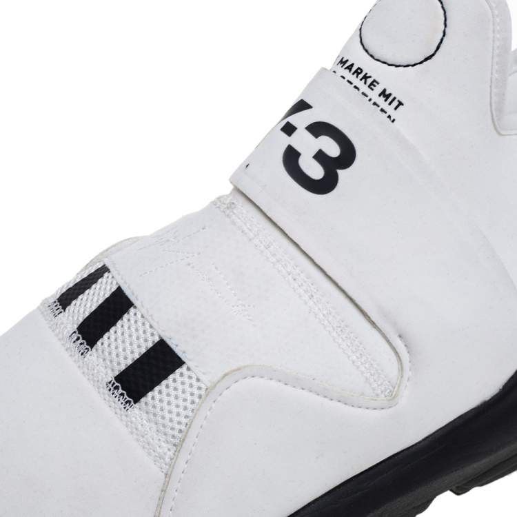 Pre Owned Y3 x Adidas Yohji Yamamoto White Neoprene And Mesh Suberou Sneakers Size 44