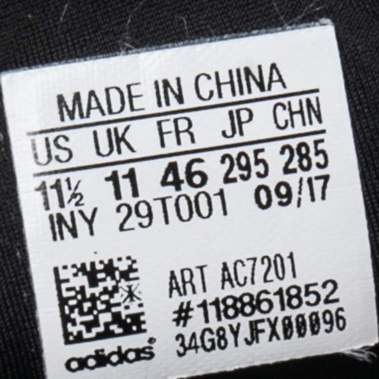 Pre Owned Y3 x Adidas Black Fabric And Mesh Suberou Sneakers Size 46