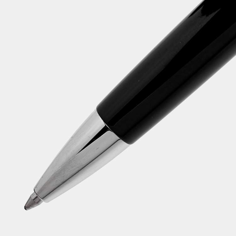 Pre Owned Aigner Black Resin Flero A Logo Ballpoint Pen