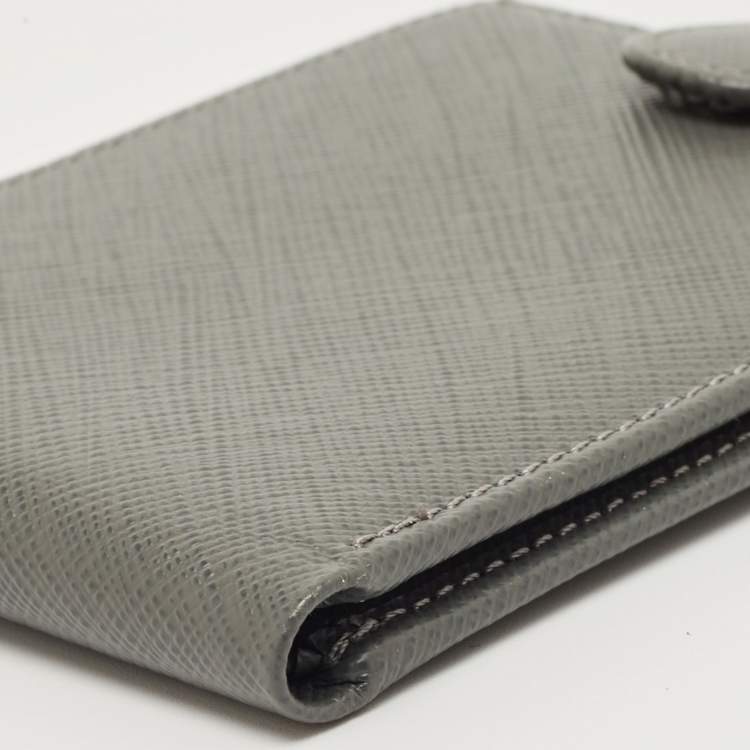 Pre Owned Aigner Grey Leather Wallet