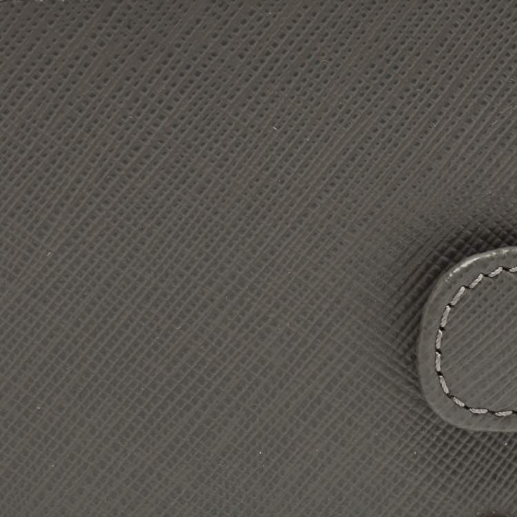 Pre Owned Aigner Grey Leather Wallet