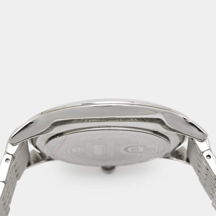 Pre Owned Aigner Blue Stainless Steel Treviso A44100 Men's Wristwatch 42 mm 