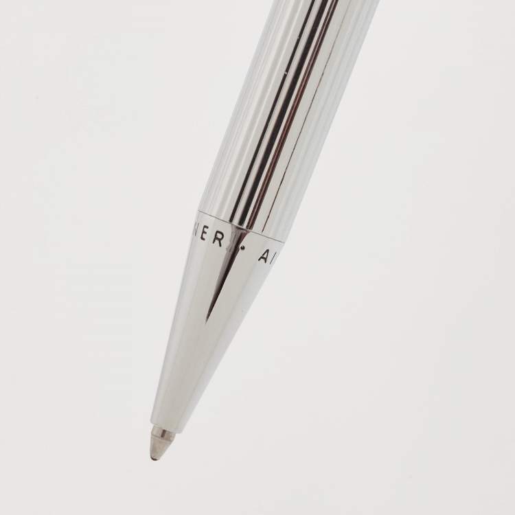 Pre Owned Aigner Silver Tone Ball Point Pen 