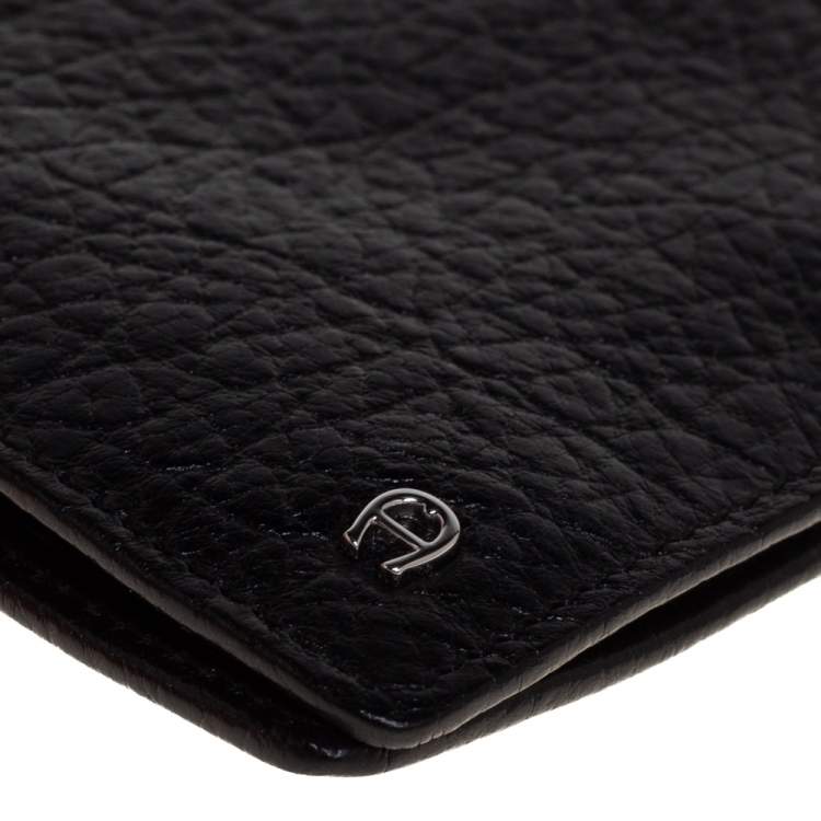 Pre Owned Aigner Black Leather Bifold Wallet