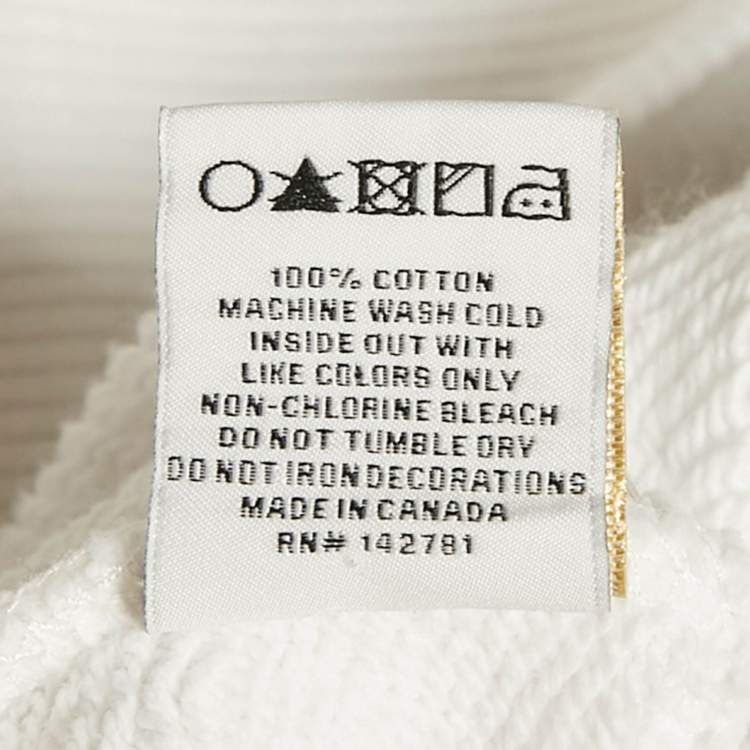 مملوكة مسبقًا Aimé Leon Dore x Robert De Niro Sr. White Graphic Print Jersey Pullover M