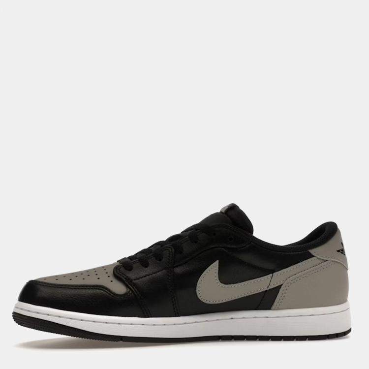 Pre Owned Air Jordan Grey/Black Leather Jordan 1 Retro Low OG Shadow (2024) Sneakerize EU 41