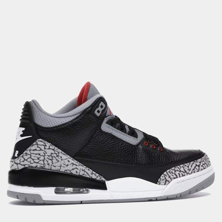 Air Jordan Black Jordan 3 Retro Black Cement 2018 Sneaker Size EU 41 Air Jordans TLC