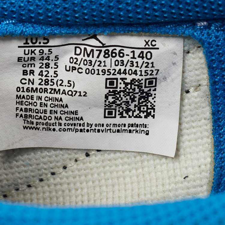 Pre Owned Air Jordans Multicolor Leather Jordan 1 Retro Low OG SP Fragment x Travis Scott Sneakers Size 44.5