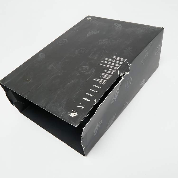 Pre Owned Air Jordans Black Nubuck Leather Jordan 1 Retro Low OG SP Travis Scott Black Phantom Sneakers Size 44.5