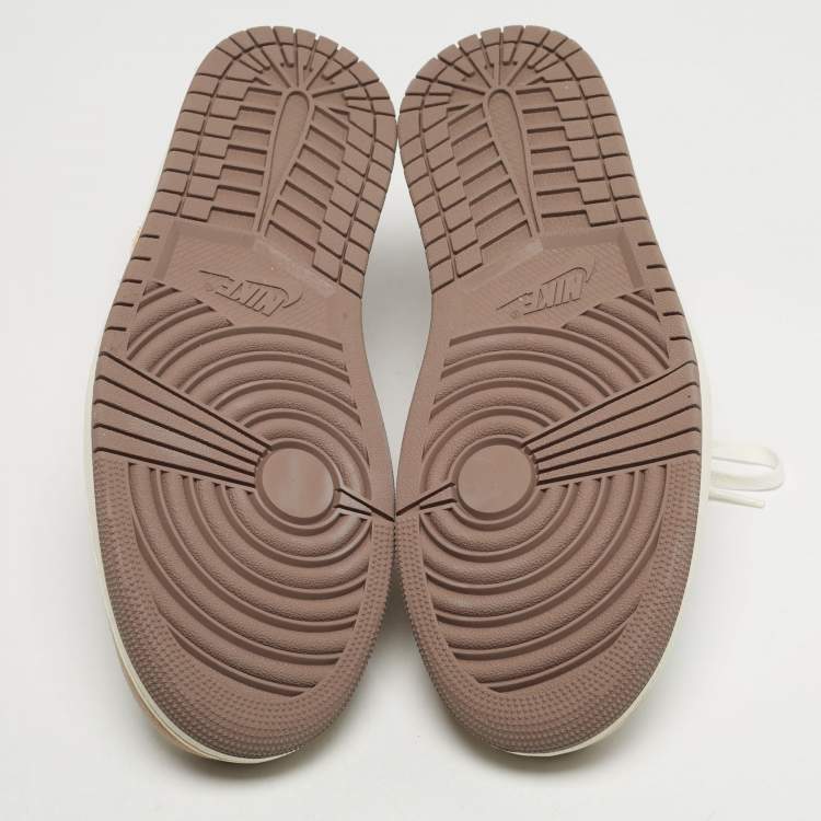 Pre Owned Air Jordans 1 Low SE Craft  Size 46 Multicolor Fabric and Suede Low Top Sneakers