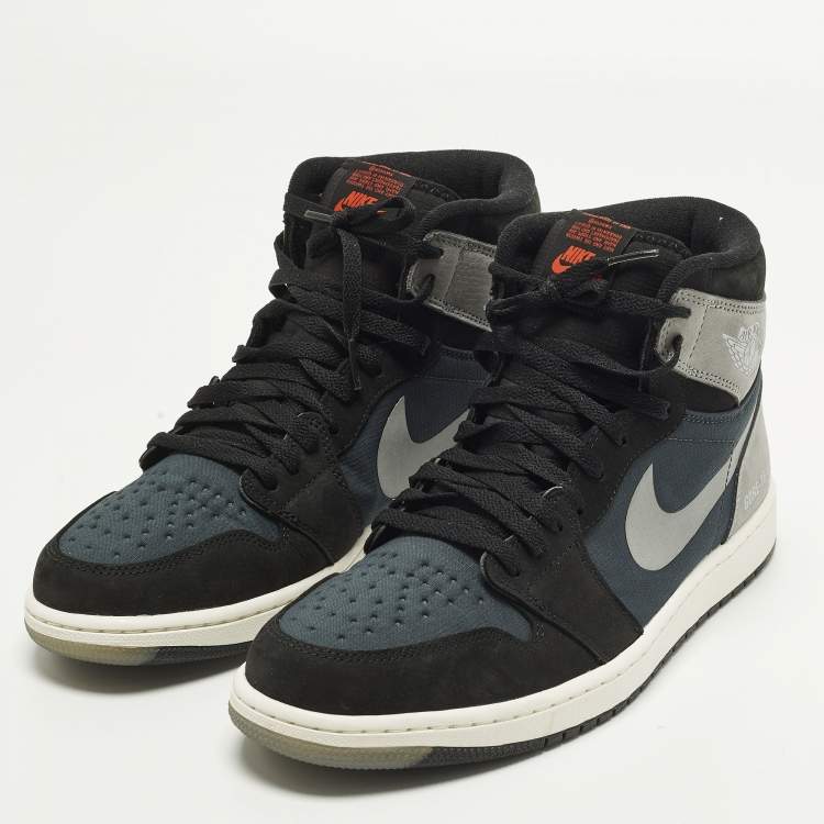 مملوكة مسبقًا Air Jordans Jordan 1 Retro High Element Gore-Tex Black Particle Grey Size 45.5 Multicolor Fabric and Leather Sneakers