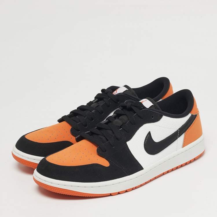 Pre Owned Air Jordans Jordan 1 Retro Golf Shattered Backboard Size 45 Multicolor Nubuck and Leather Low Top Sneakers
