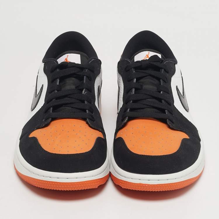 Pre Owned Air Jordans Jordan 1 Retro Golf Shattered Backboard Size 45 Multicolor Nubuck and Leather Low Top Sneakers